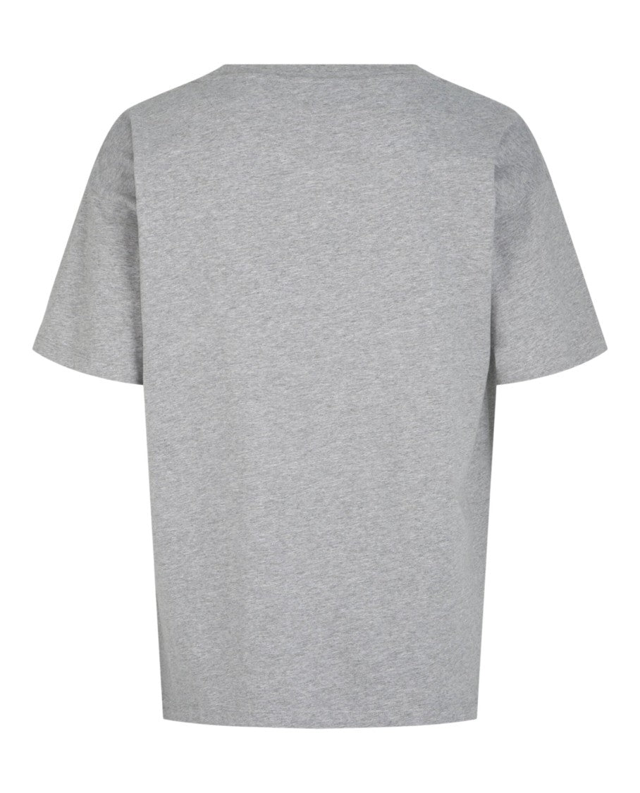 Bally Crewneck T-Shirt With Gold-Tone Logo Print