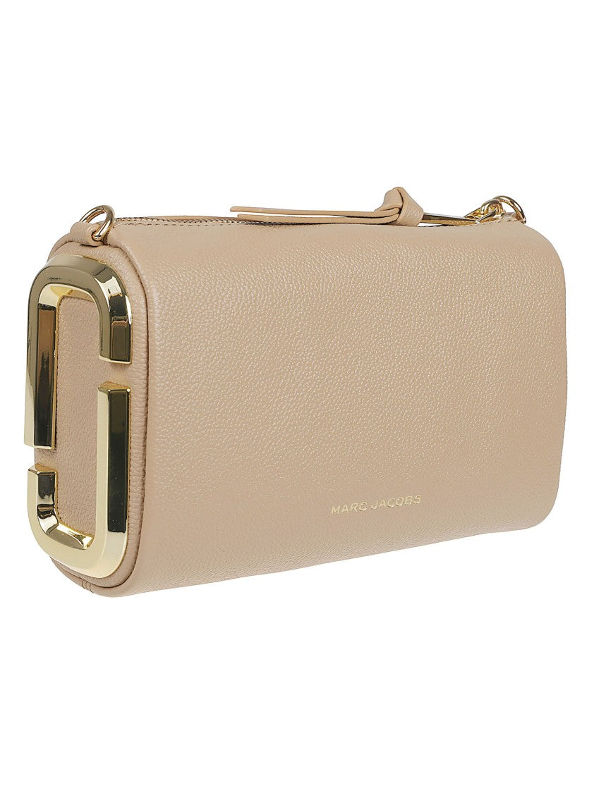 Marc Jacobs Rectangular Full-Grain Leather Bag With Zip Closure