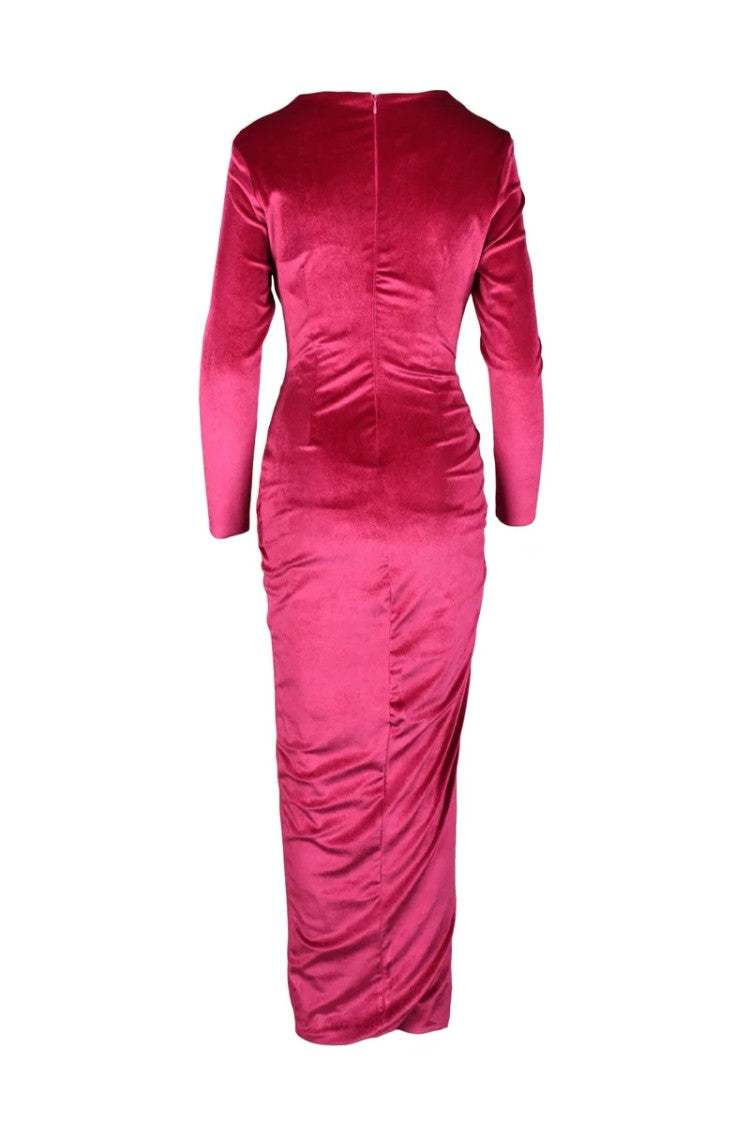 Valeria Mazza Fuchsia Long Dress