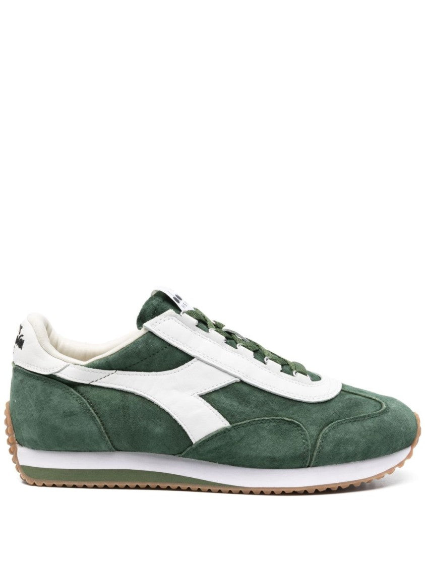 Diadora Fern Green Suede Sneakers