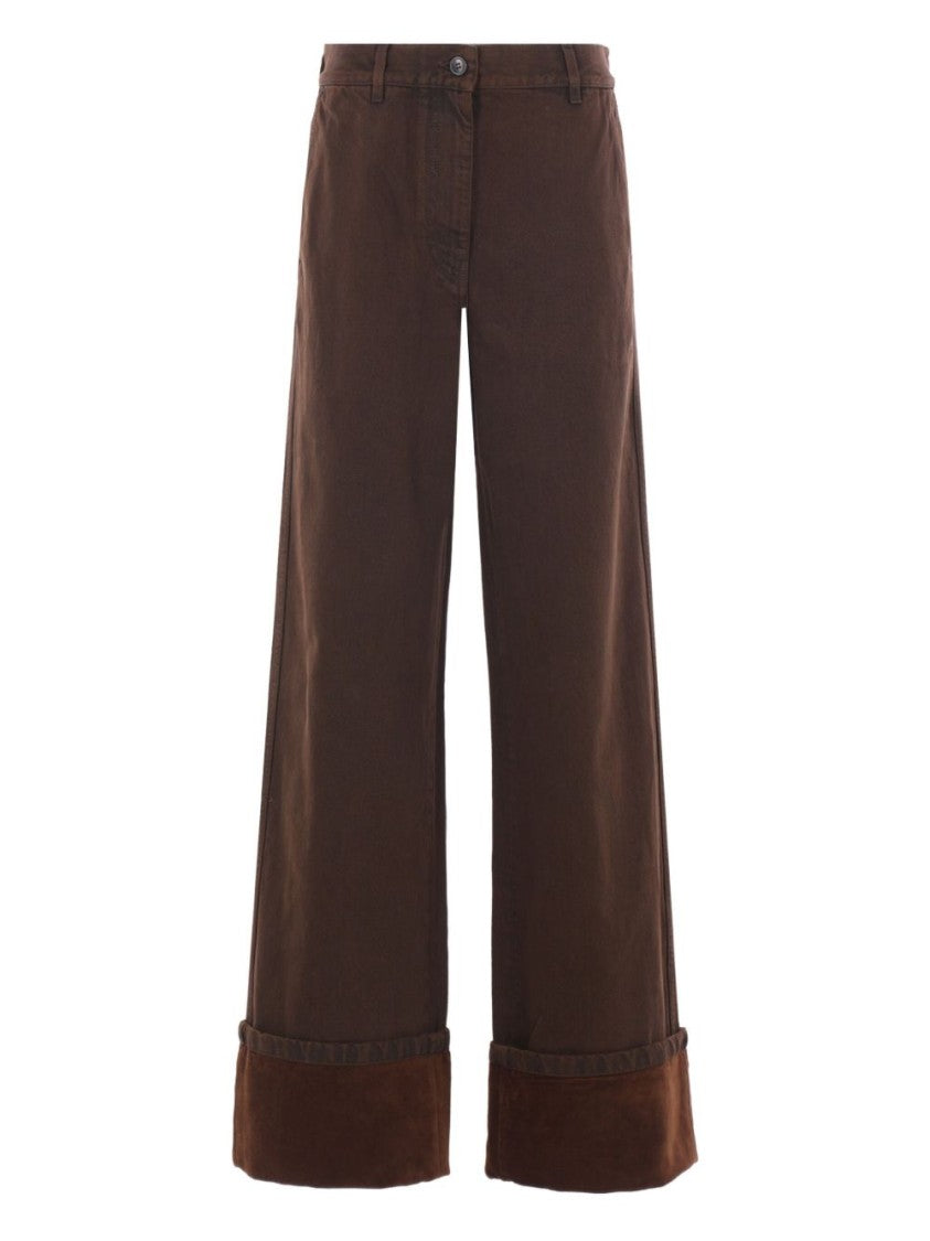 Dries Van Noten Wide-Leg Denim Trousers