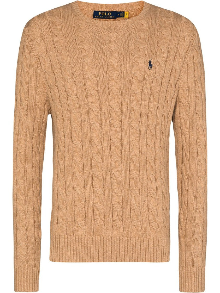 Polo Ralph Lauren Cable-Knit Camel Sweater