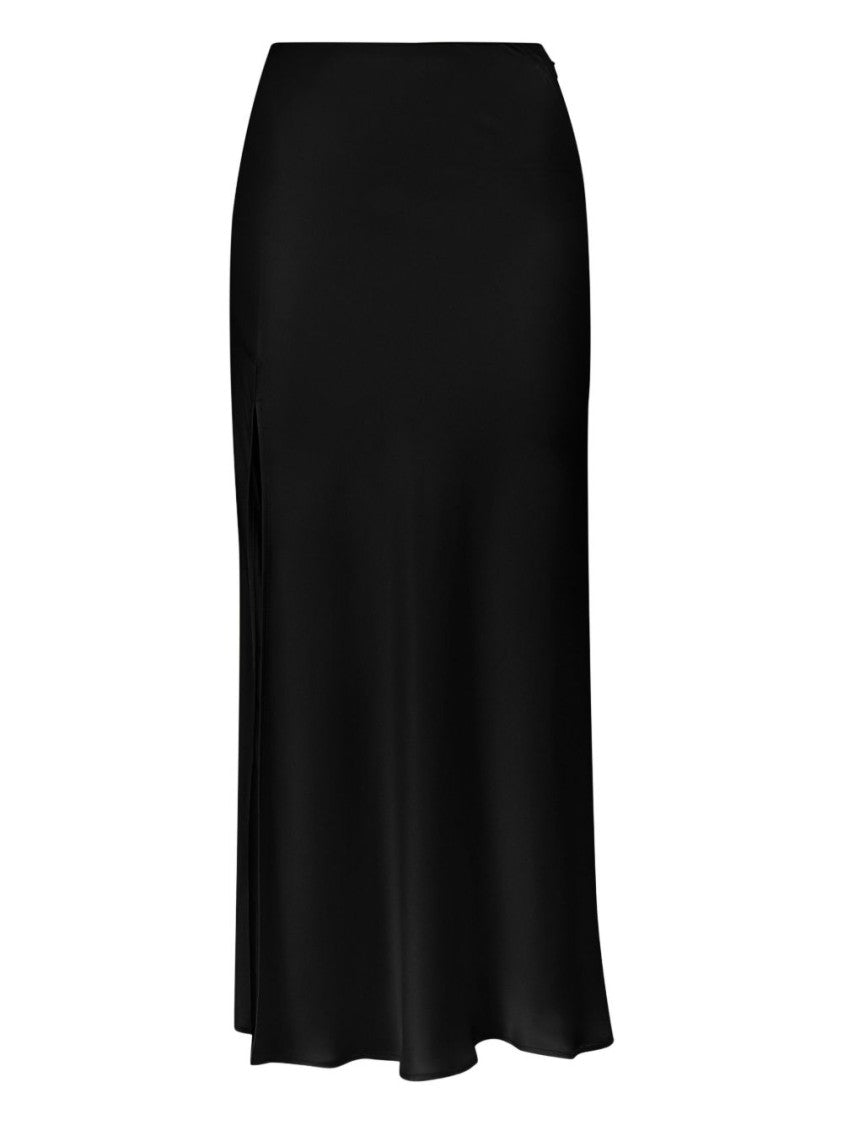 Lapointe Double-Face Satin Midi Skirt With Bias-Cut Design