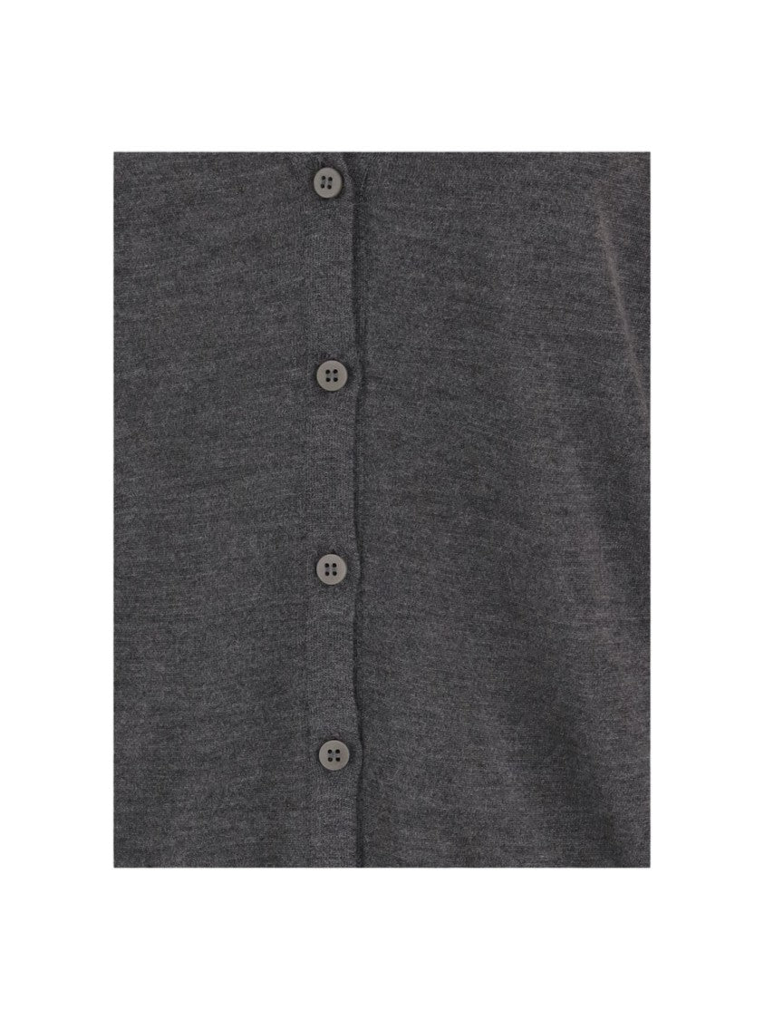 Sa Su Phi V-Neck Button Closure Cashmere-Silk Blend Cardigan