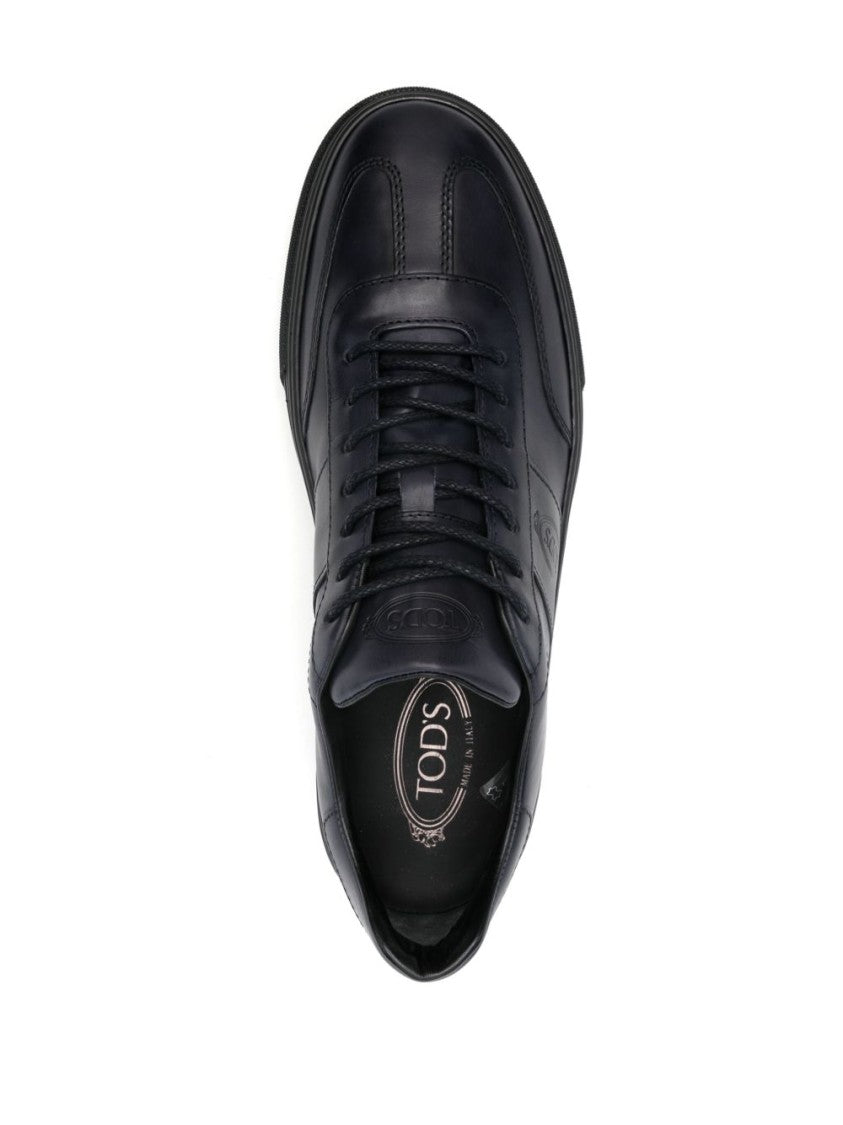 Tod's Low Laced Sneaker With Logo