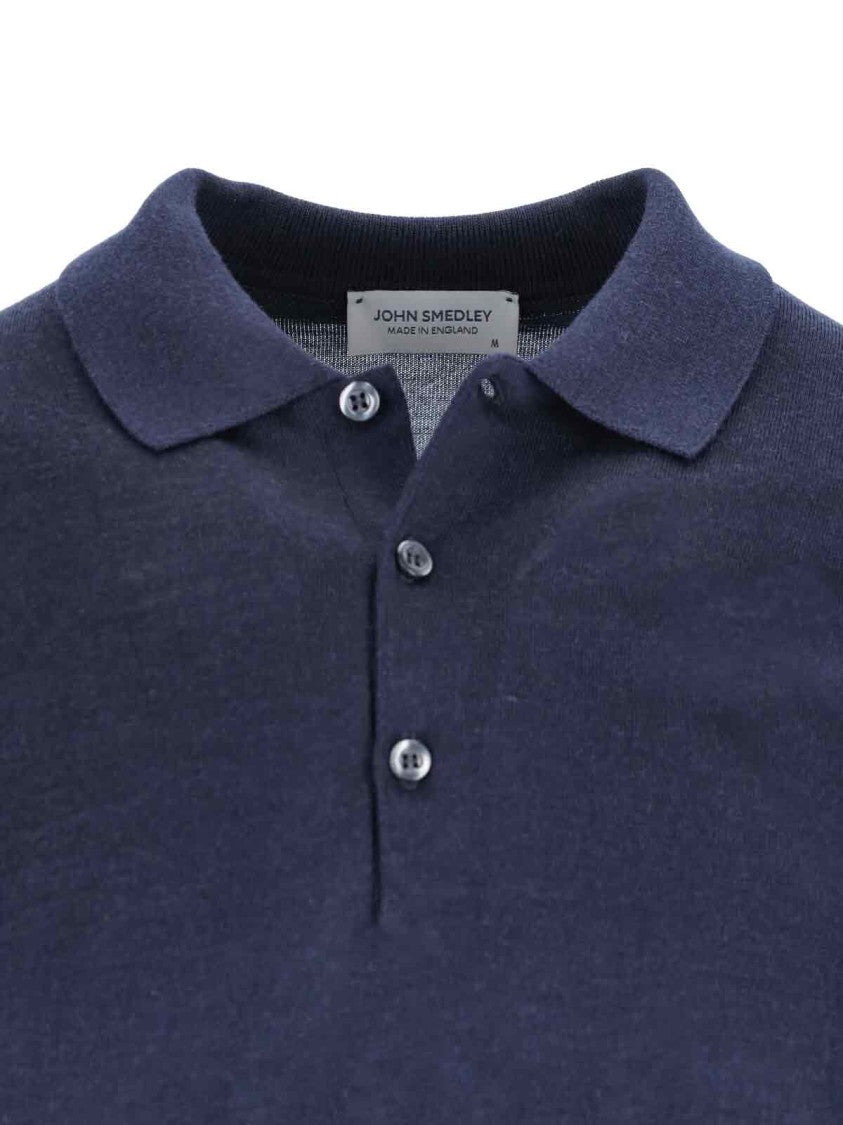 John Smedley Fine Knit Sweater With Ribbed Details