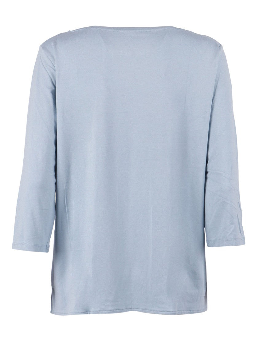 Filatures Du Lion Bleu Calanques Boat Neck Top