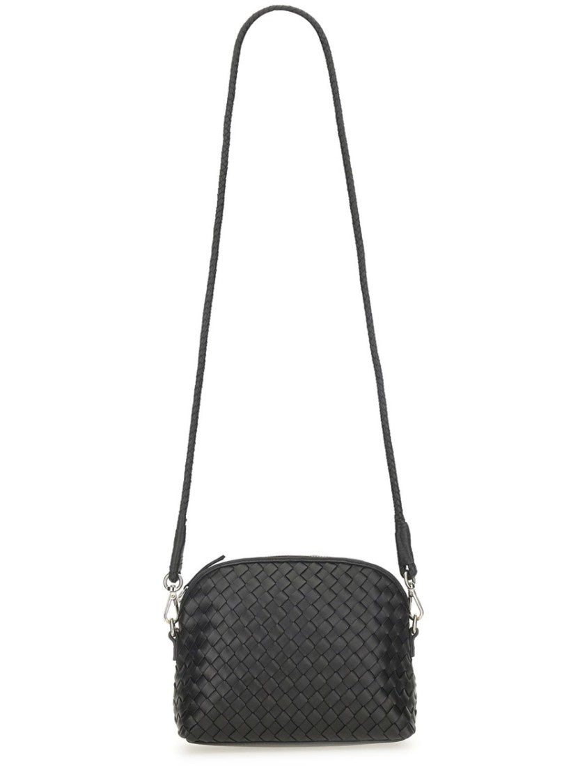 Dragon Diffusion Fellini Compact Woven Leather Shoulder Bag