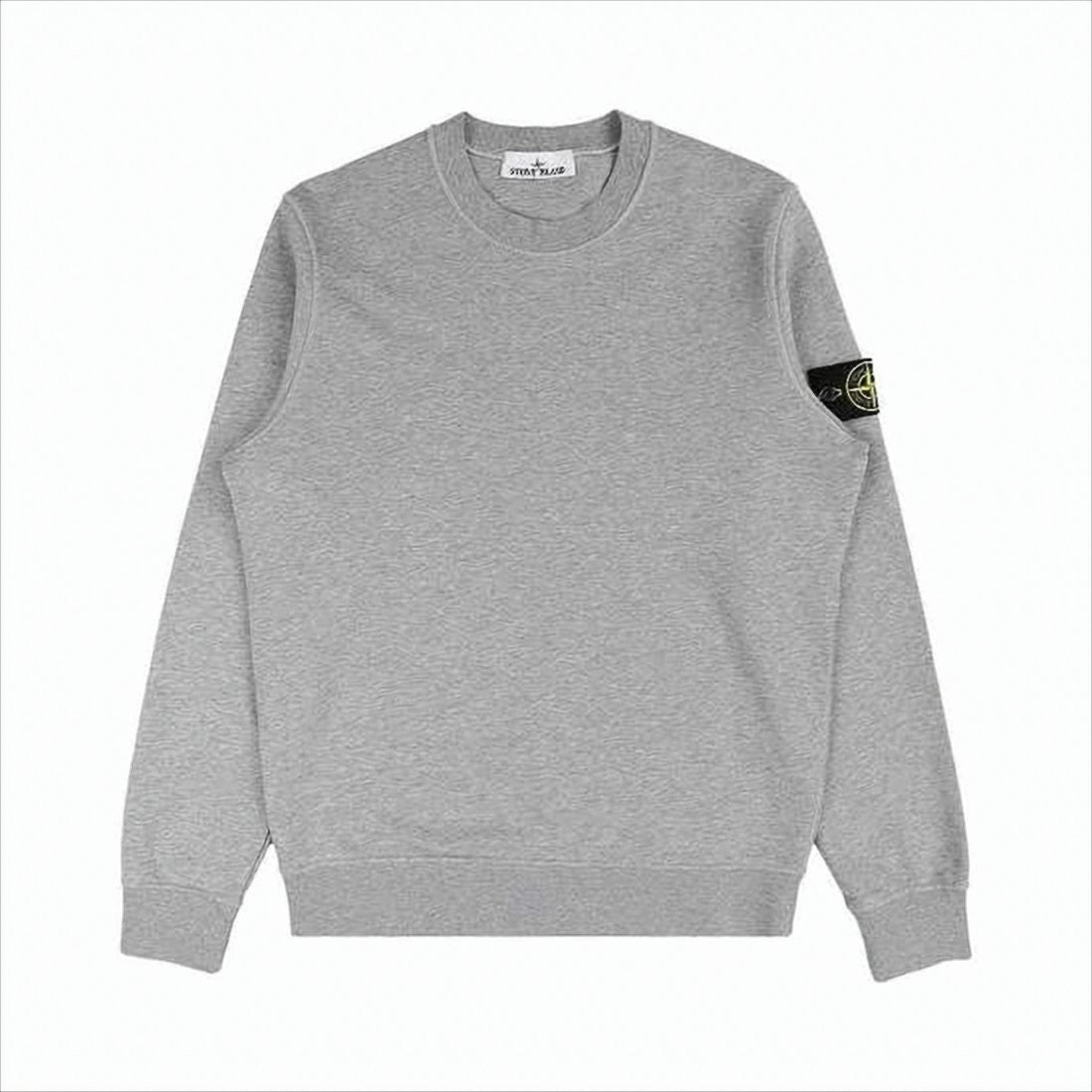 Stone Island Crew Neck Sweatshirt With Distinctive Logo Patch