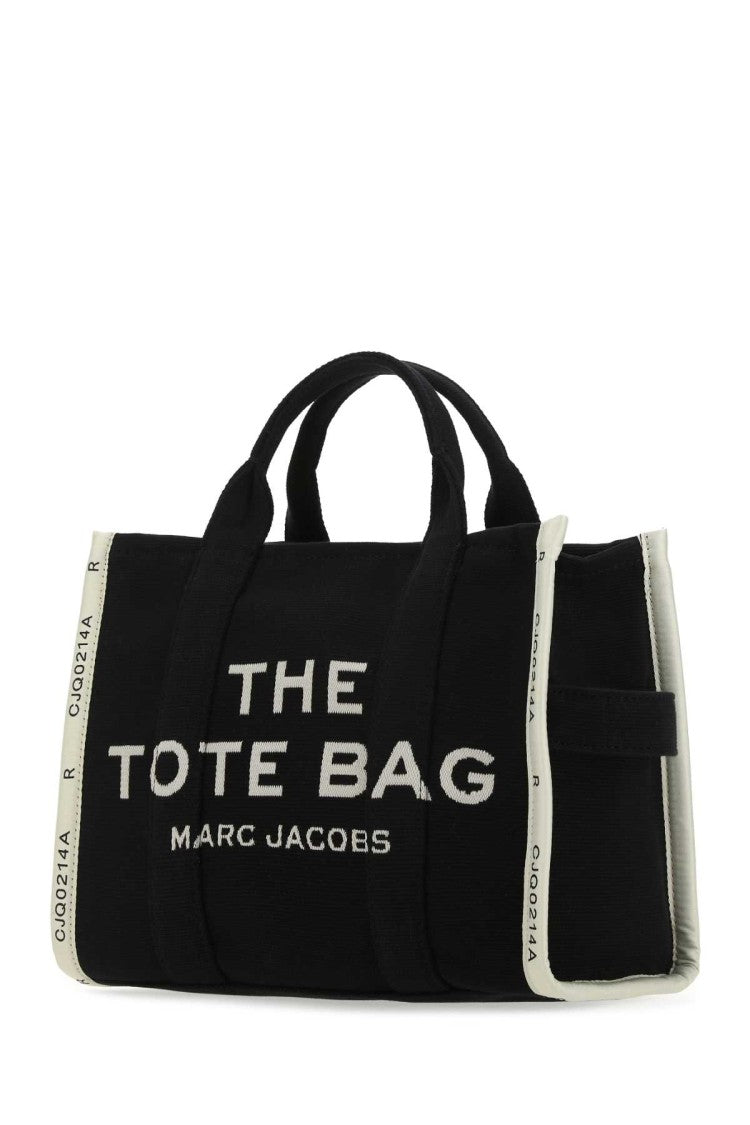 Marc Jacobs Black Canvas The Tote Shopping Bag