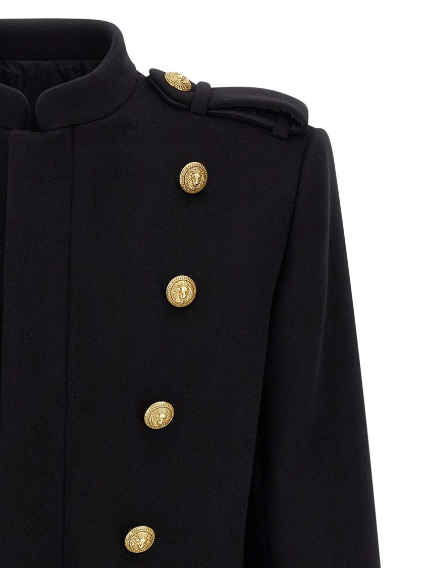 Balmain Removable Plastron Coat
