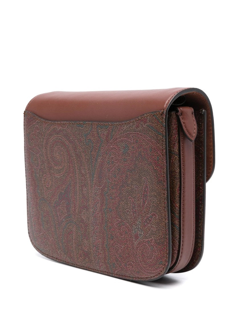 Etro Paisley-Patterned Brown Crossbody Bag