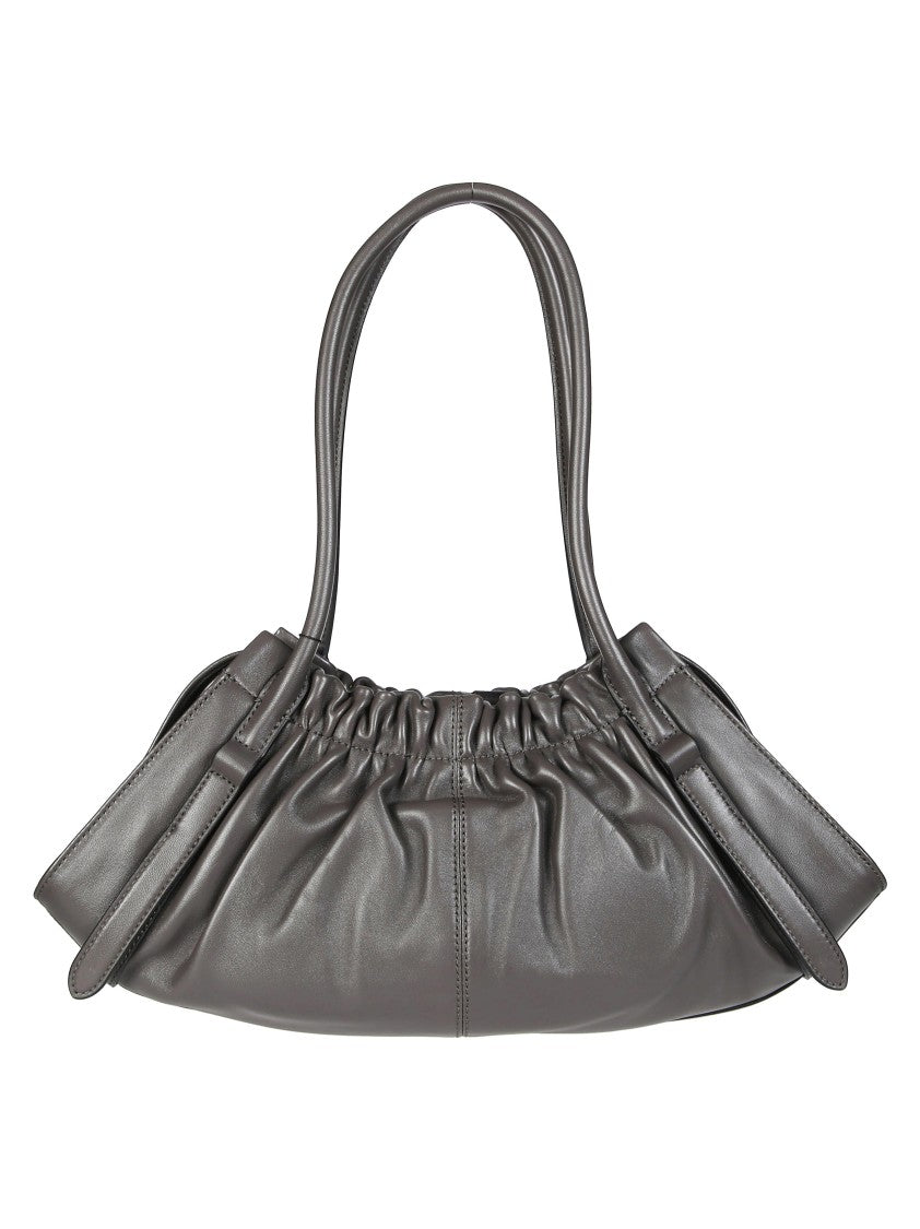Marc Jacobs The Satchel Ruched Lambskin Leather Shoulder Bag