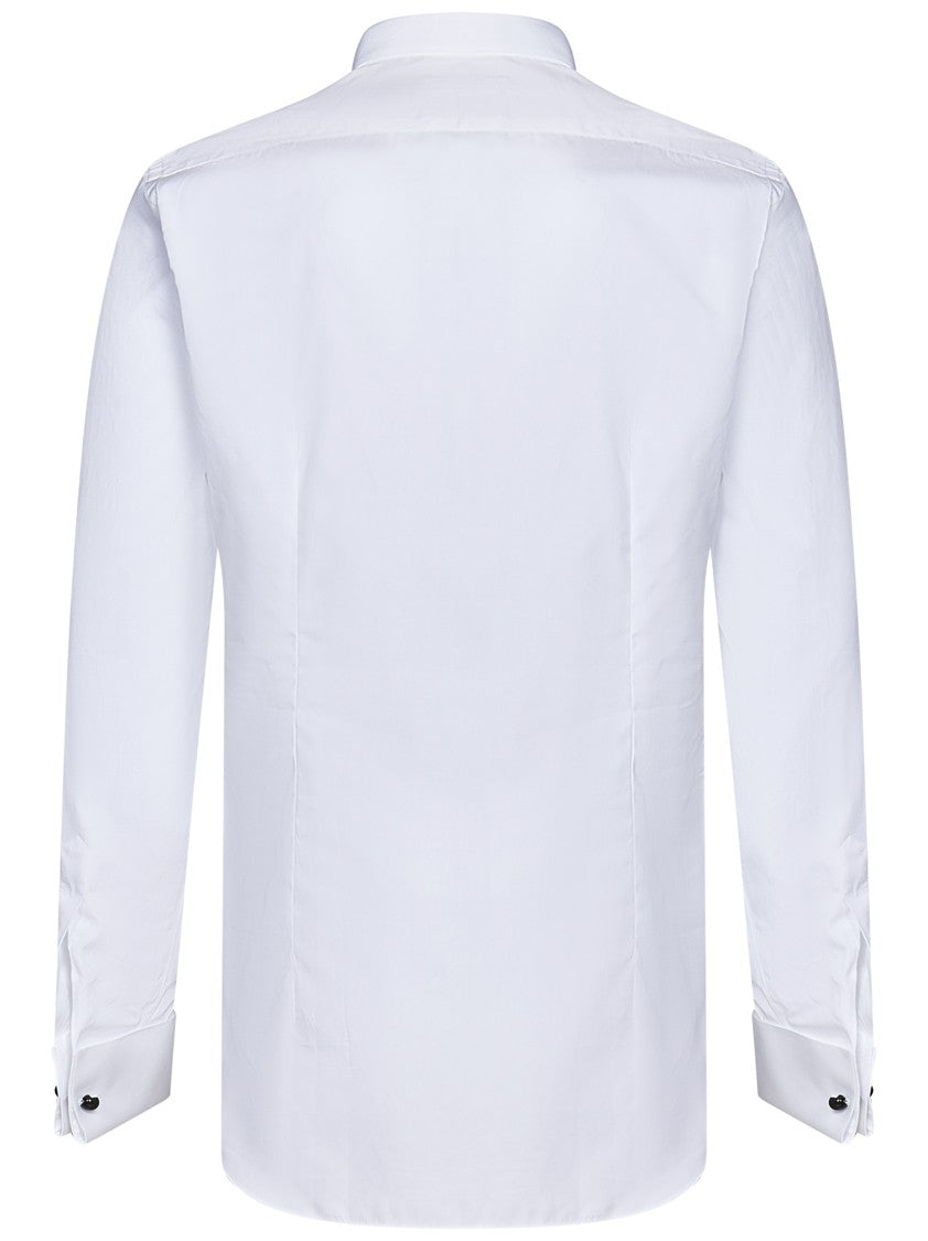 Franzese Collection Tuxedo-Style White Formal Shirt