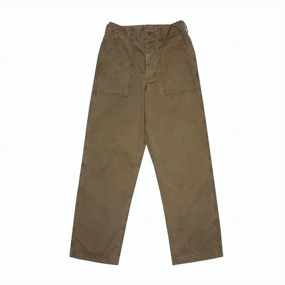 Orslow Relaxed Fit Straight Pants With Wide Legs