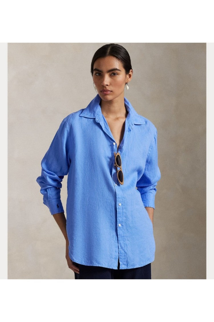 Polo Ralph Lauren Linen Shirt With Classic Collar