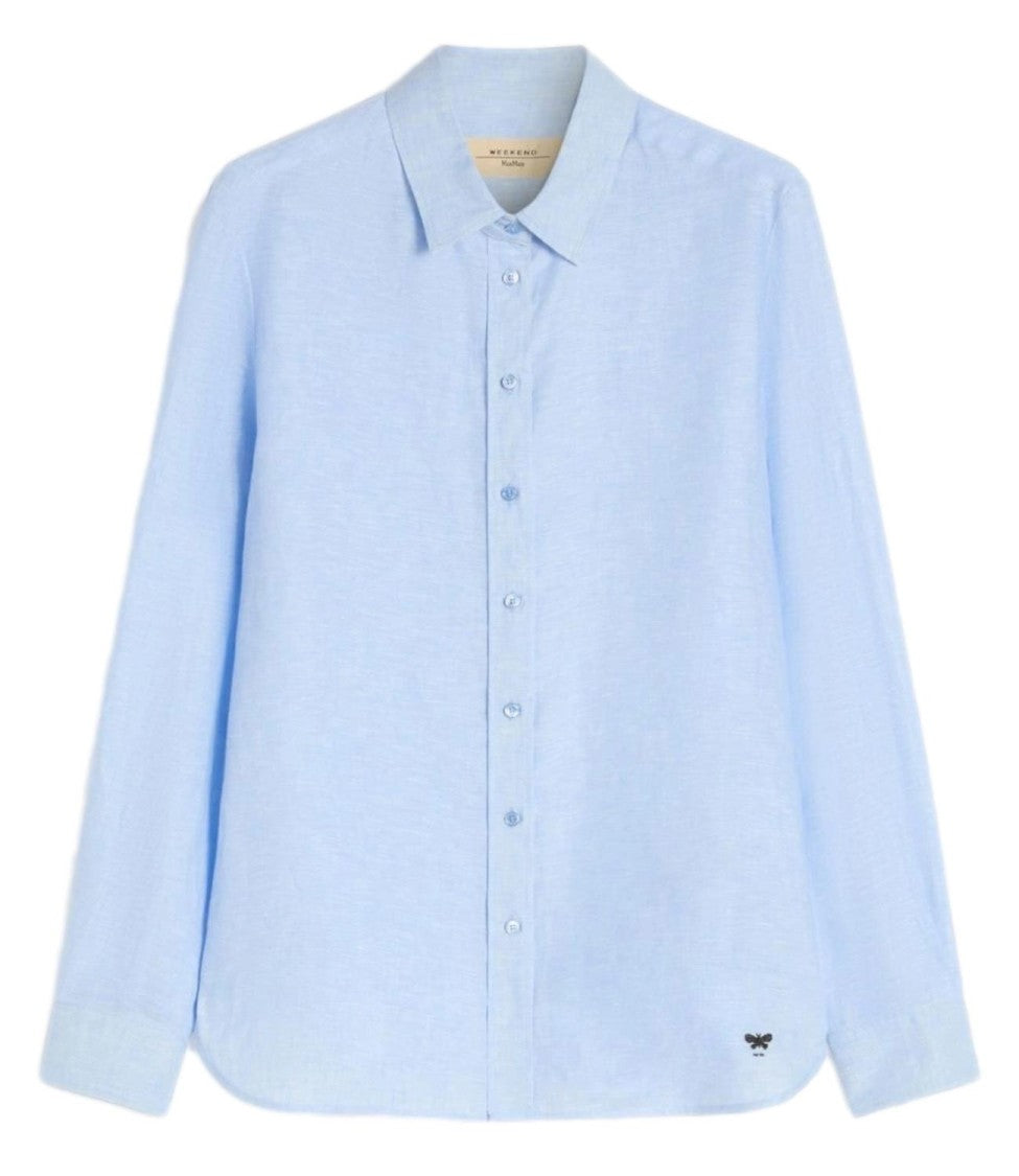 Max Mara Light Blue Wkdwerner Cotton Shirt