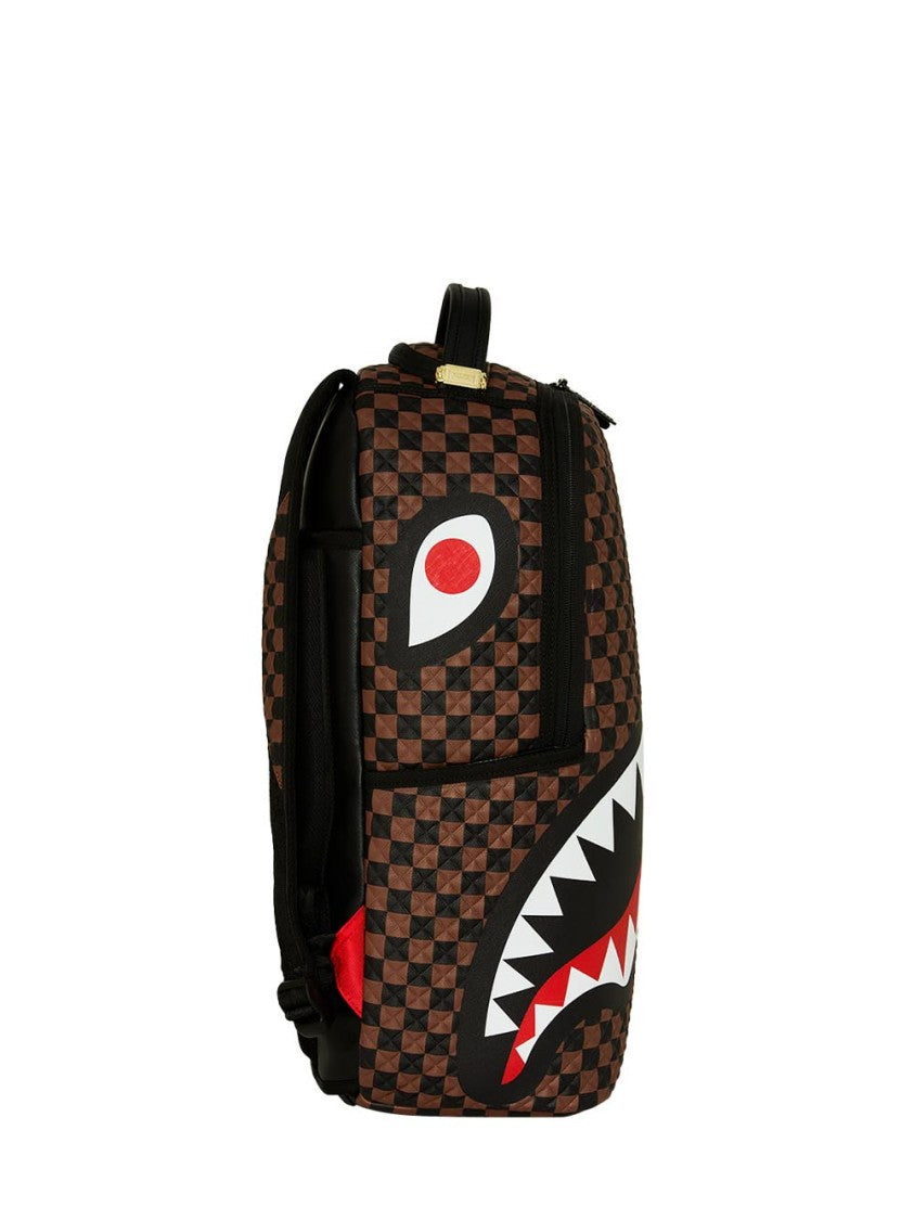 Sprayground Brown Sharks In Paris Pyramid Backpack