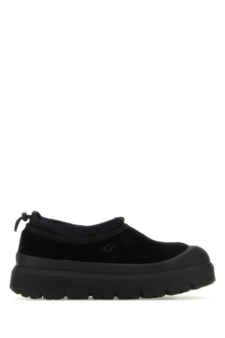 Ugg Black Suede And Rubber Tasman Weather Hybrid Slip-Ons