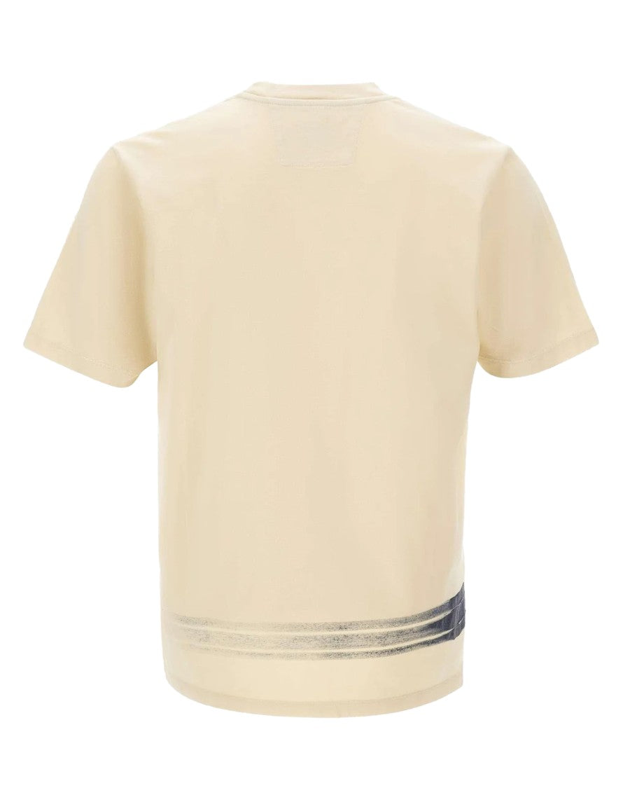 C.P. Company Short-Sleeve Cotton Jersey T-Shirt With Hand-Painted Logo