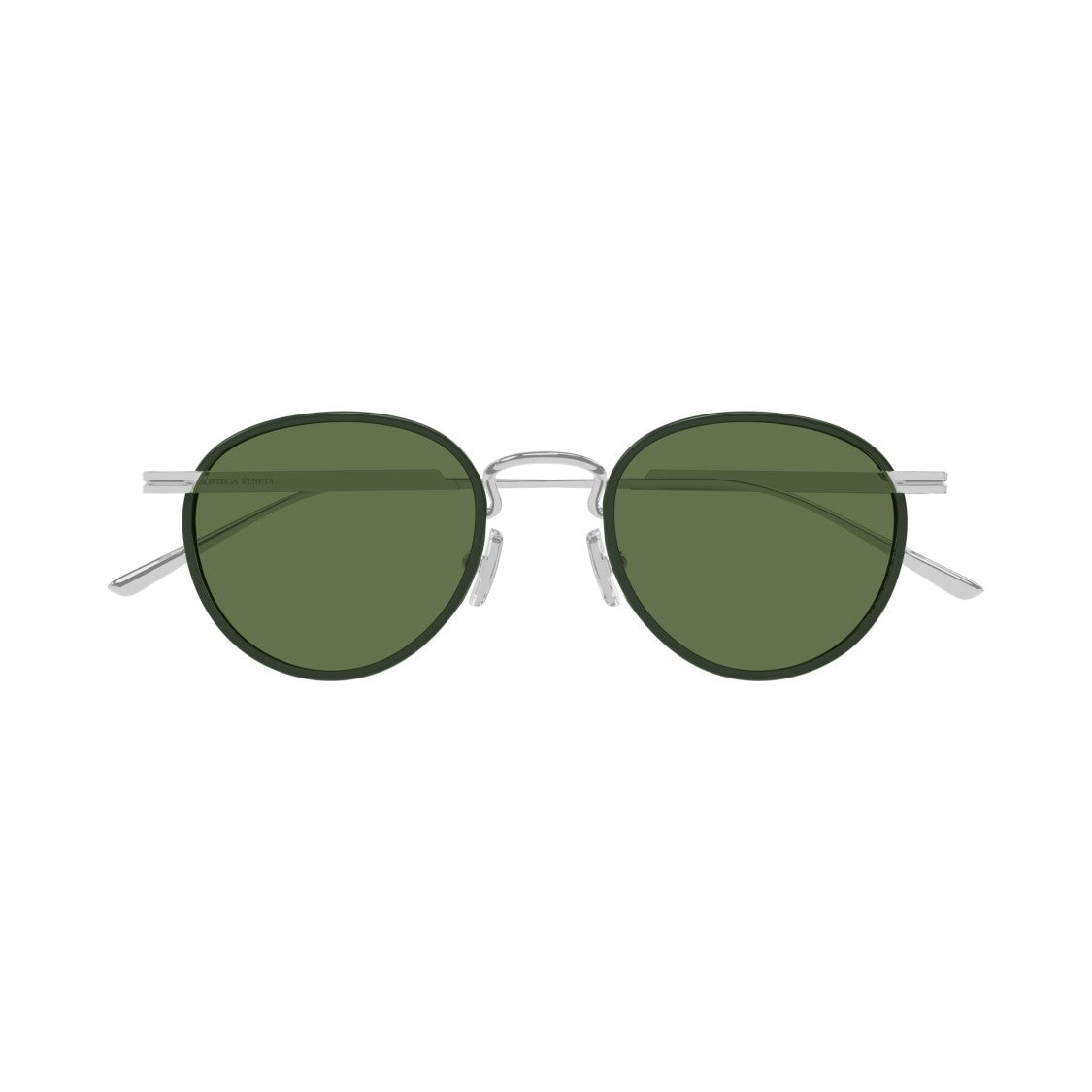 Bottega Veneta Bv1389s Round Green Tinted Sunglasses