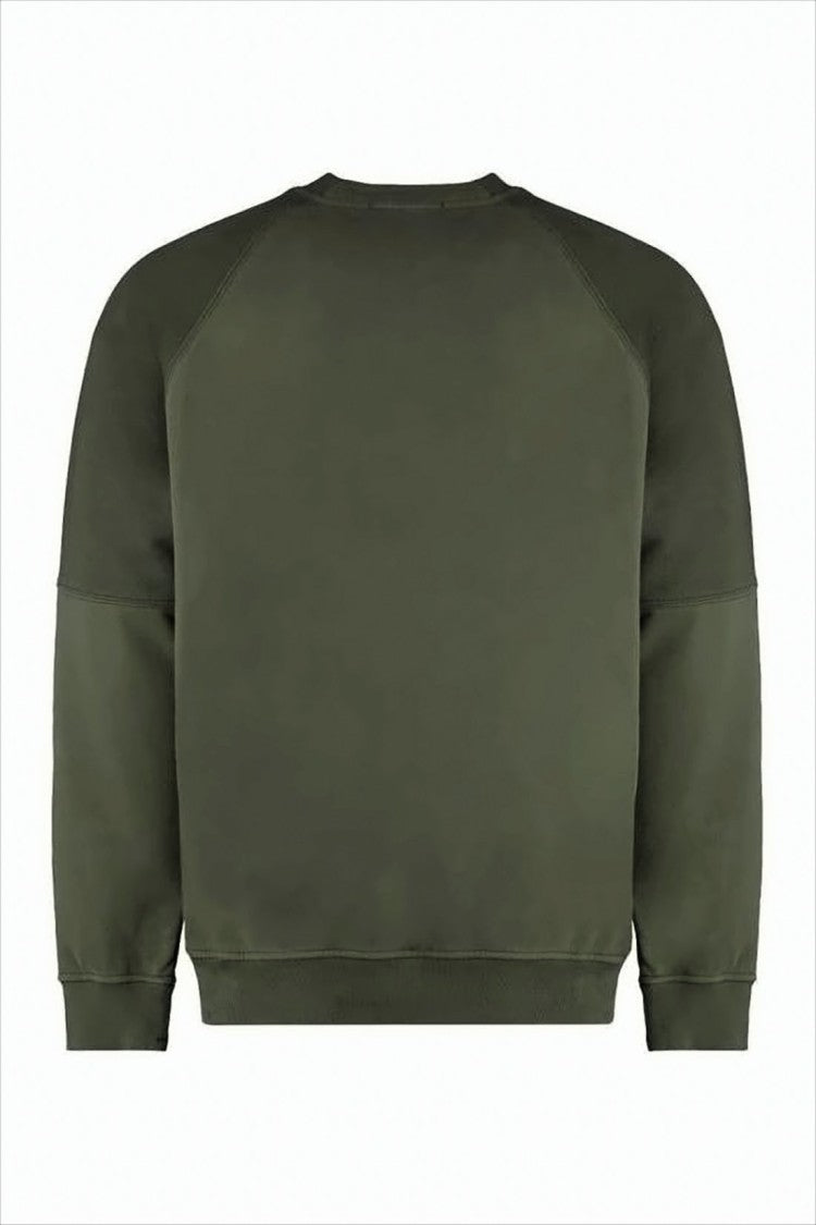 Stone Island Olive Green Crew Neck Long Sleeve Sweatshirt