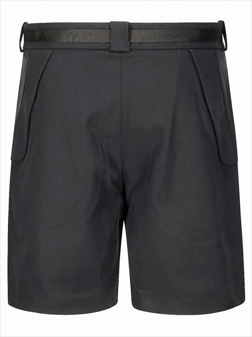 Roa Tailored Black Shorts With Built-In Belt