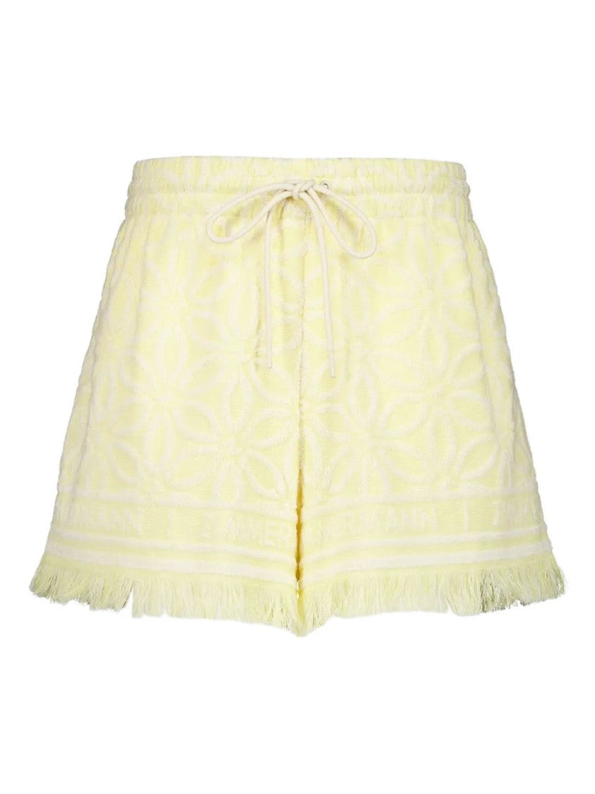 Zimmermann Coco Fringed Jacquard Shorts