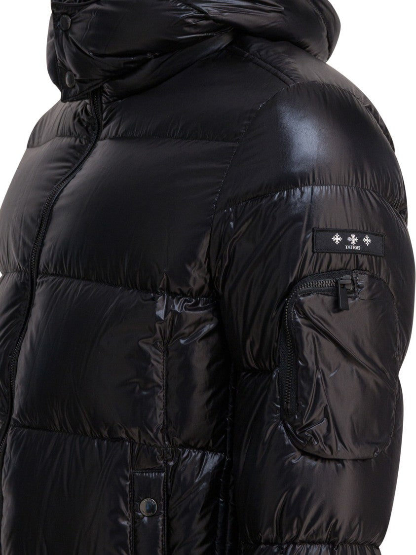Tatras Glossy Quilted Down Jacket With High Collar