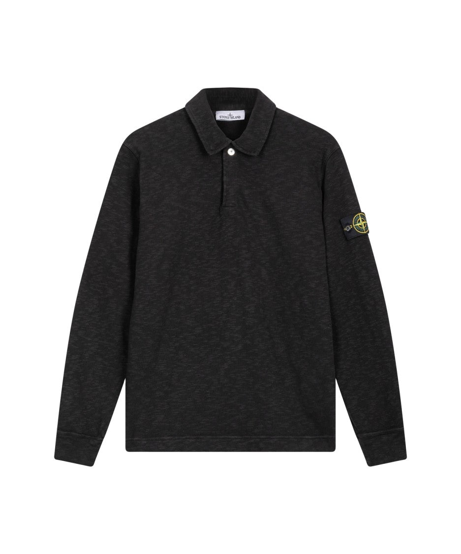 Stone Island Knit Polo With Logo