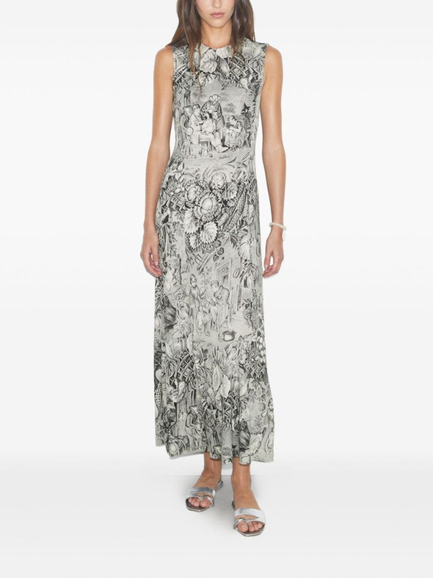 Tory Burch Long Printed Dress