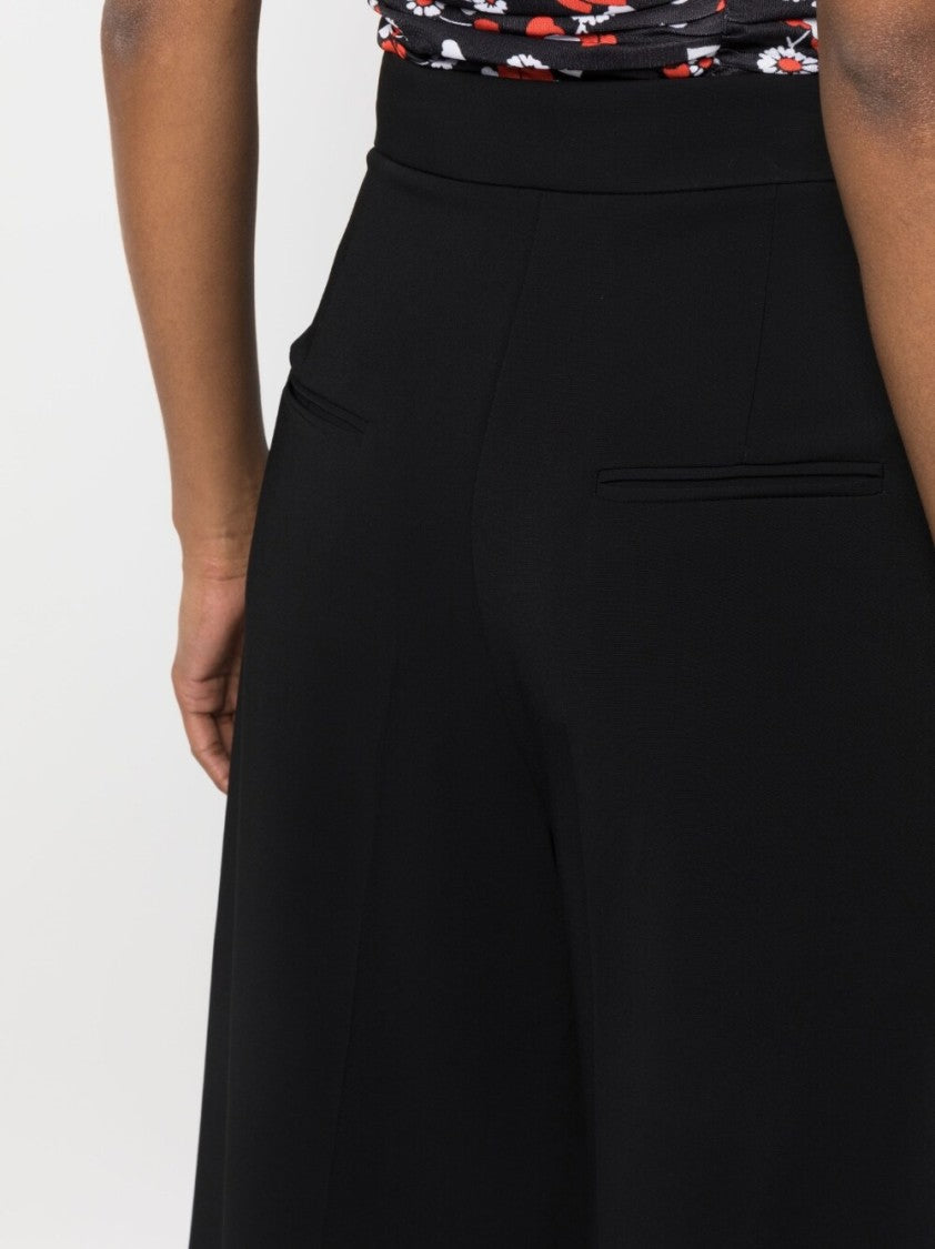 Moschino High-Waisted Wide-Leg Trousers With Crease Effect