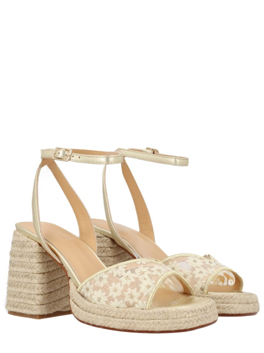 Castaner Neutral Vals Braided Jute Block Sandals