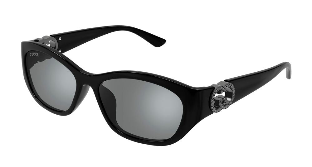 Gucci Black Bold Oversized Cat-Eye Sunglasses