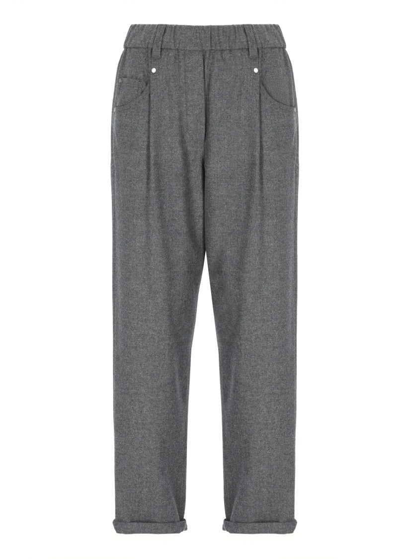 Brunello Cucinelli Virgin Wool And Cashmere Pants