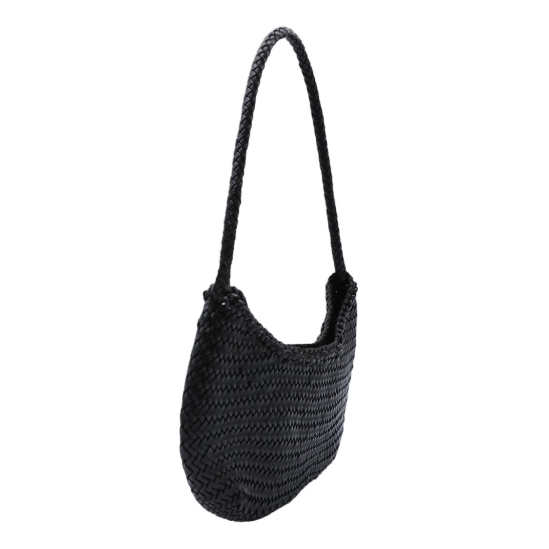 Dragon Diffusion Crescent-Shaped Woven Bag With Braided Strap