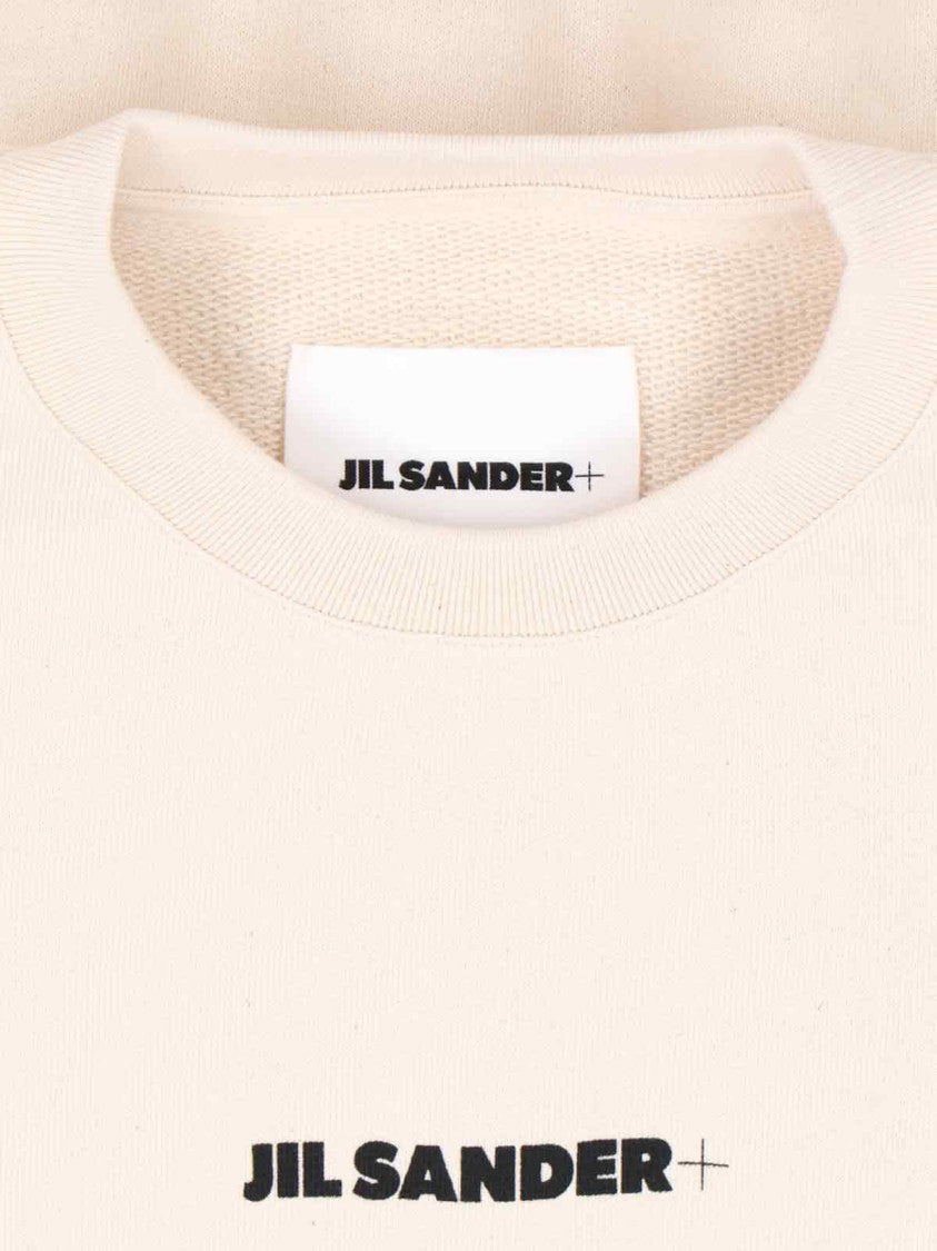 Jil Sander Logo Crewneck Sweater – Cream