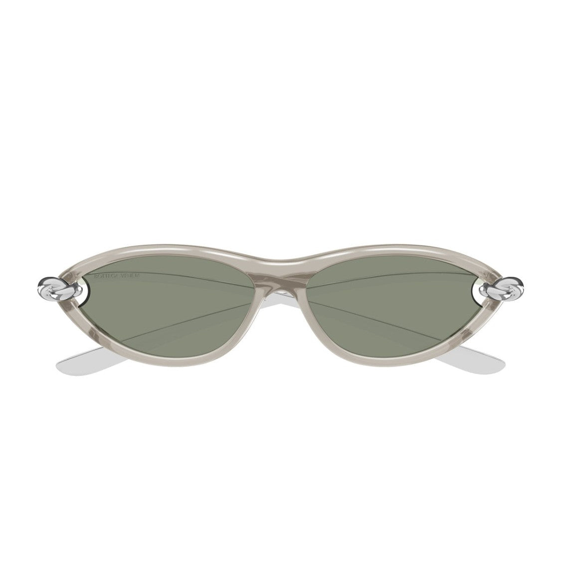 Bottega Veneta Beige Bv1390s Signature Icons Cat-Eye Sunglasses