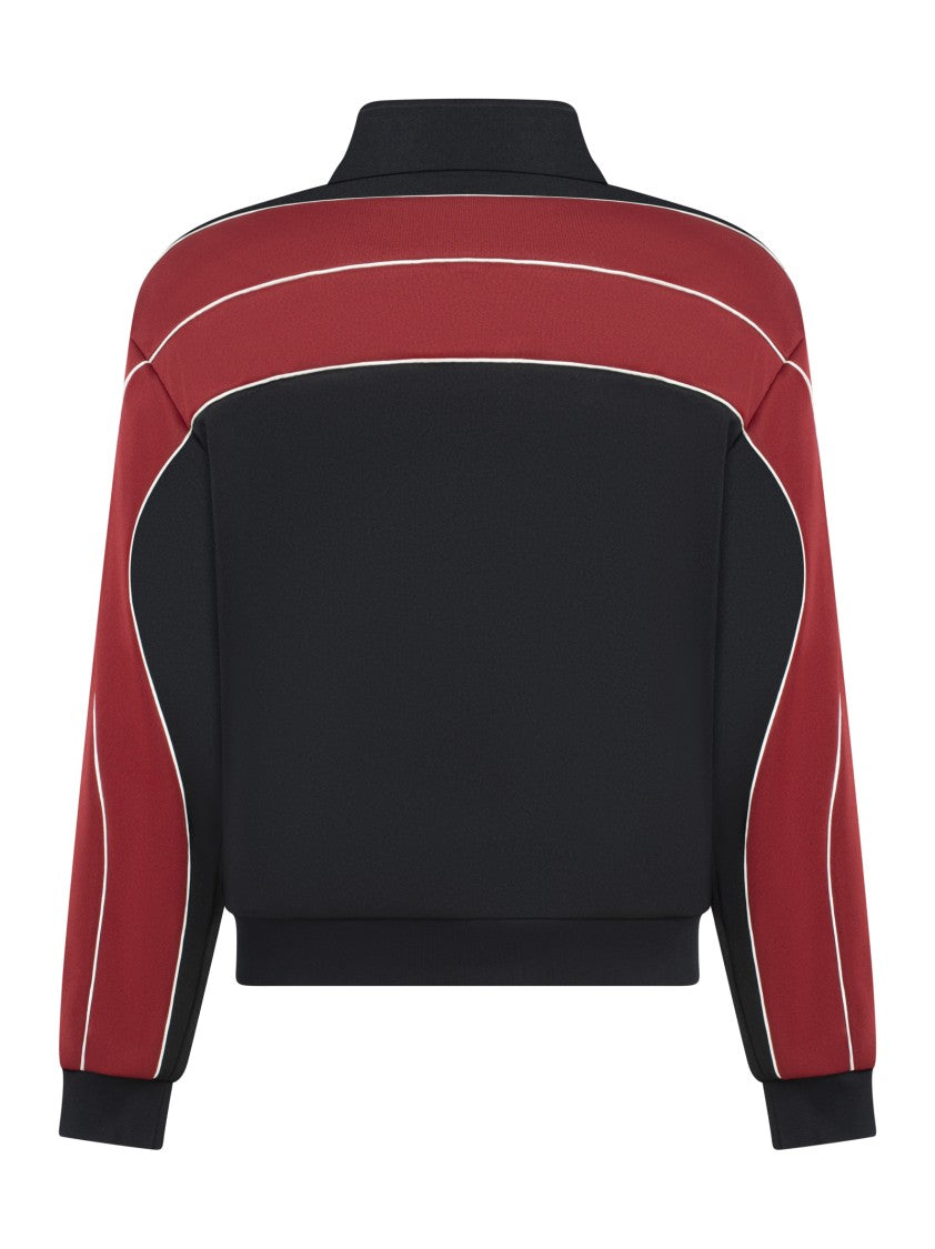 State Of Order Black Stretch Cotton Fleece Jacket