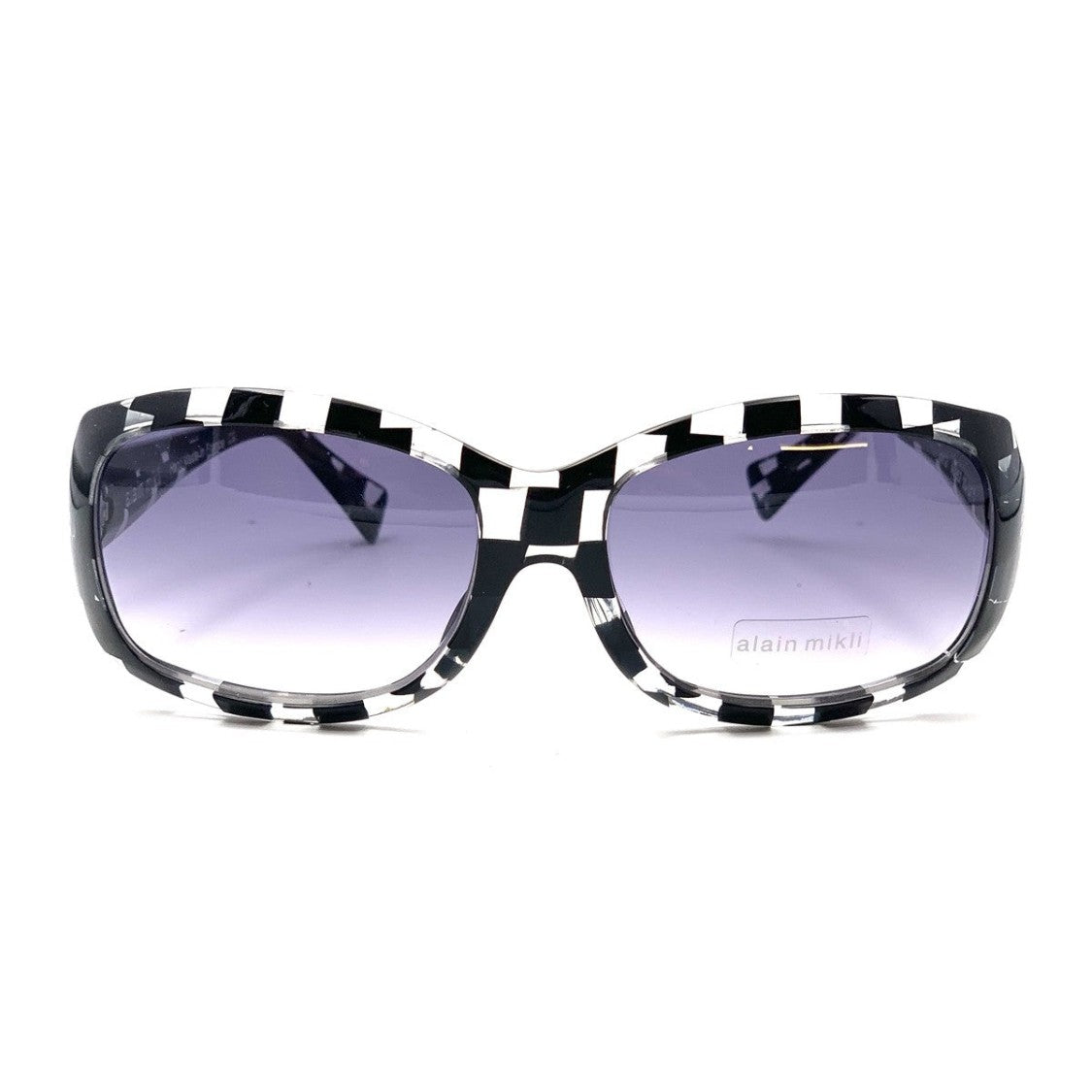 Alain Mikli Transparent A0857 Bold Checkered Sunglasses