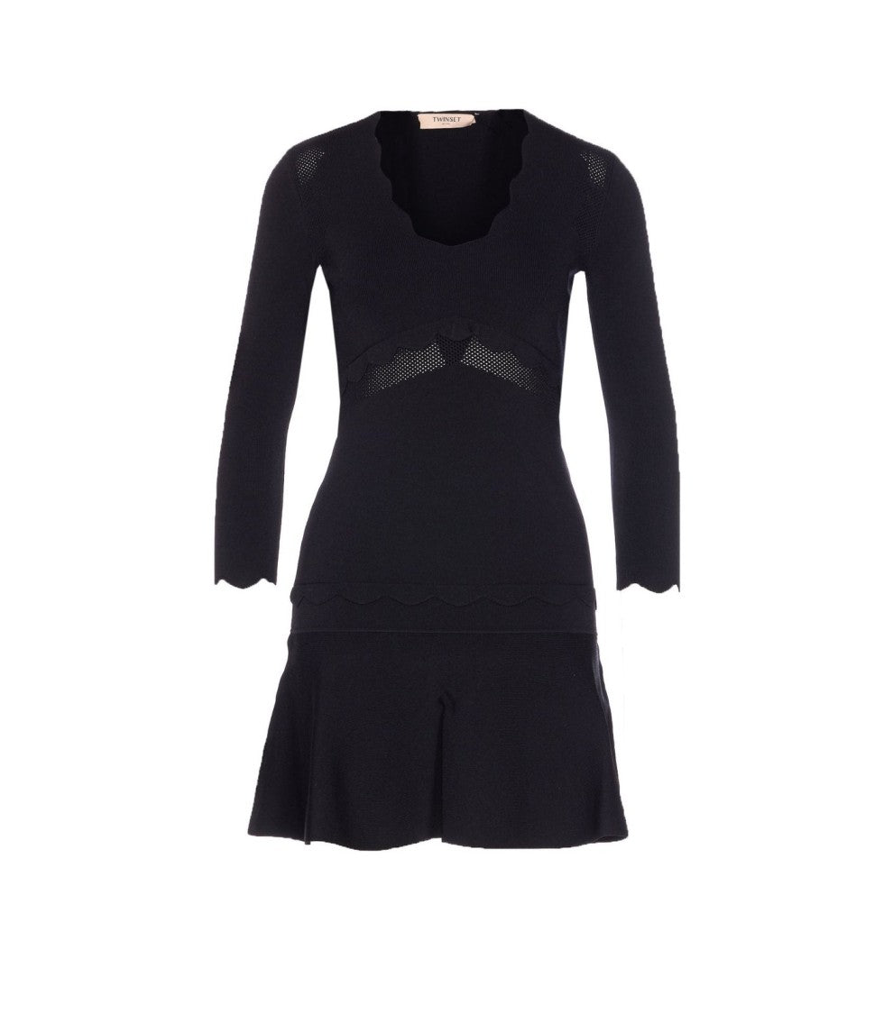 Twin-Set Tailored Neutrals Dress With Sophisticated Silhouette