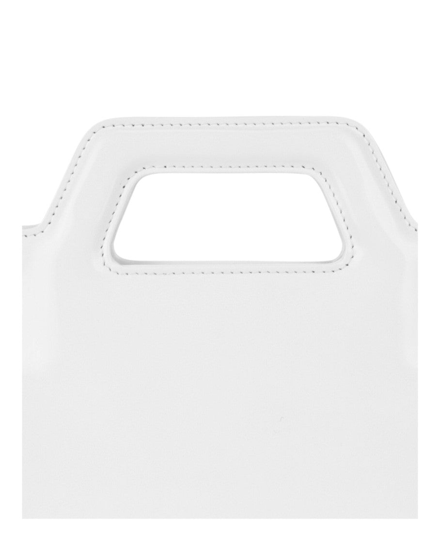 Ferragamo Mini Wanda Leather Top-Handle Bag With Structured Silhouette