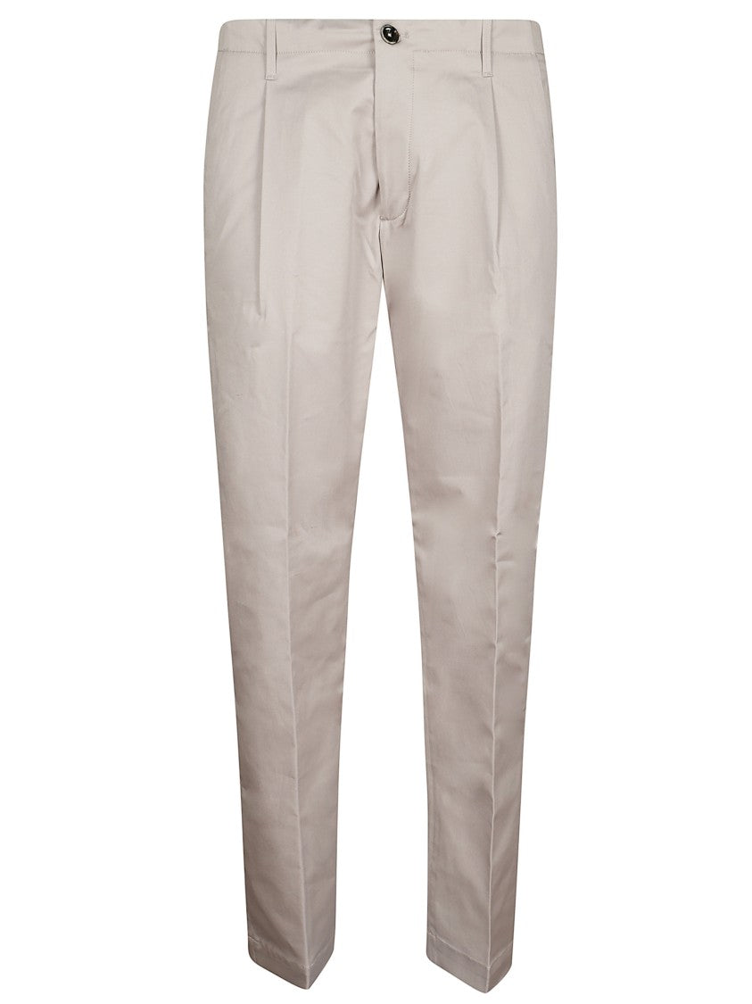 Nine In The Morning Beige Fold 2 Tailored Chino Pants