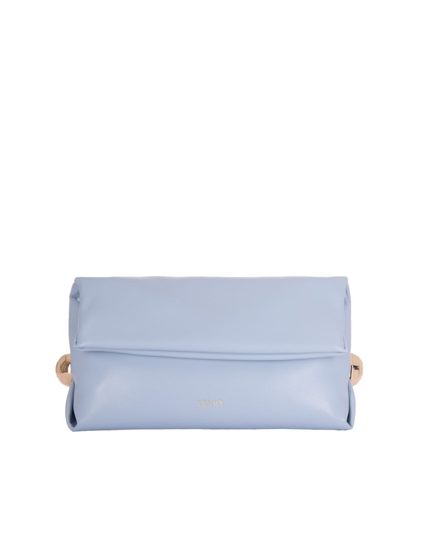 Liu Jo Light Blue Eco-Leather Clutch
