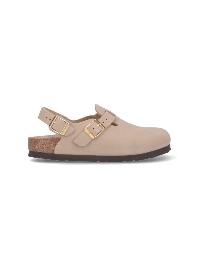 Birkenstock "Tokio" Slingback Mules – Beige