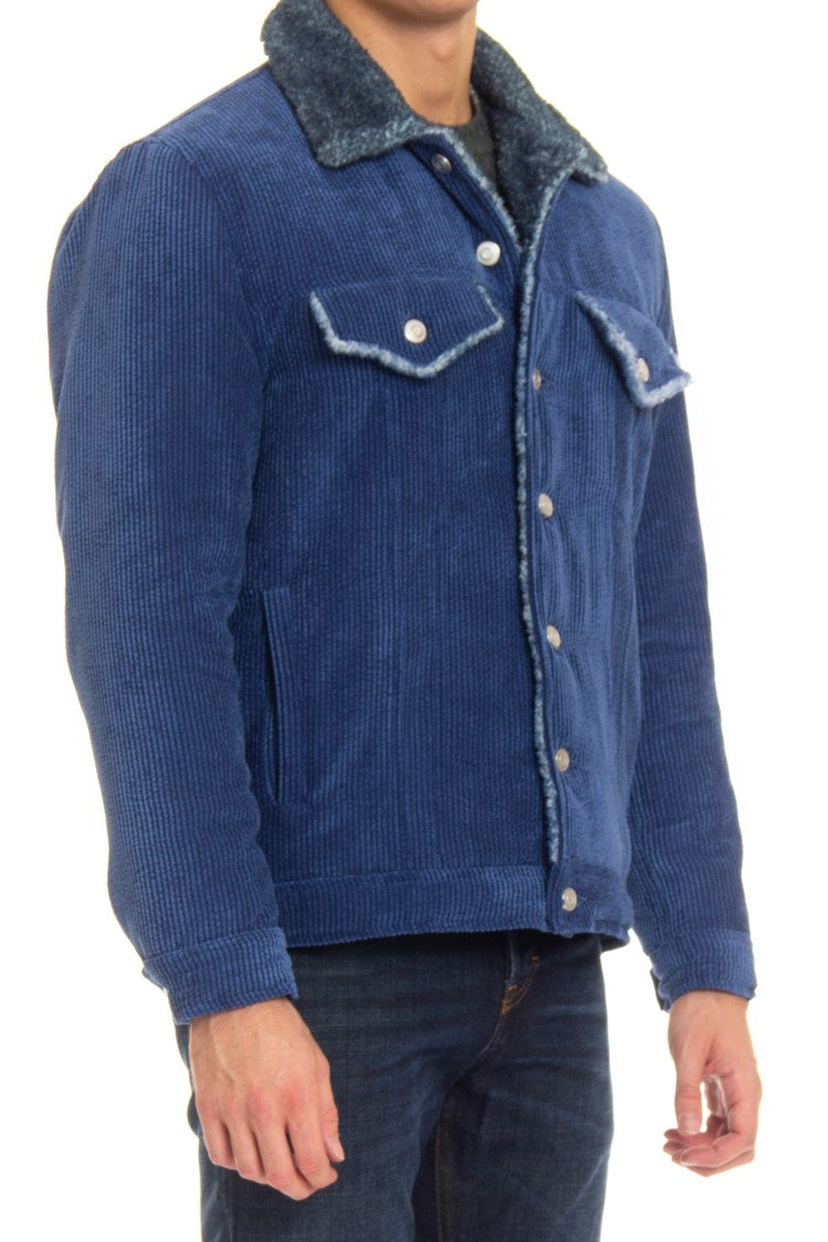 Roberto Collina Denim Trucker With Bear Lining