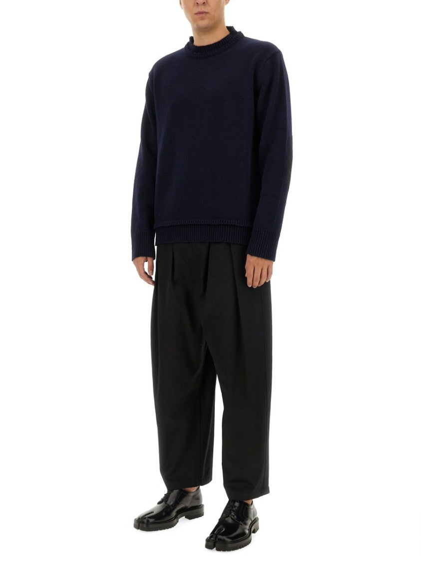 Maison Margiela Cropped Wide-Leg Pants With Elastic Waistband