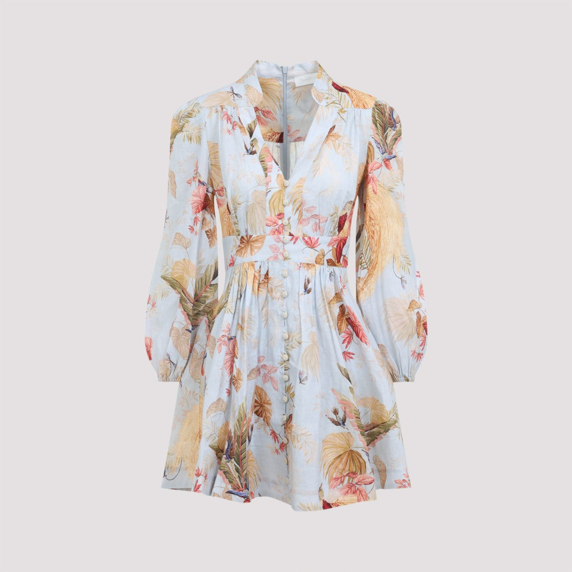Zimmermann Multicolour Floral Linen Dress