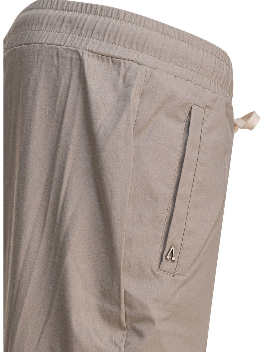 Altum Tailored Fit Beige Trousers With Adjustable Waist