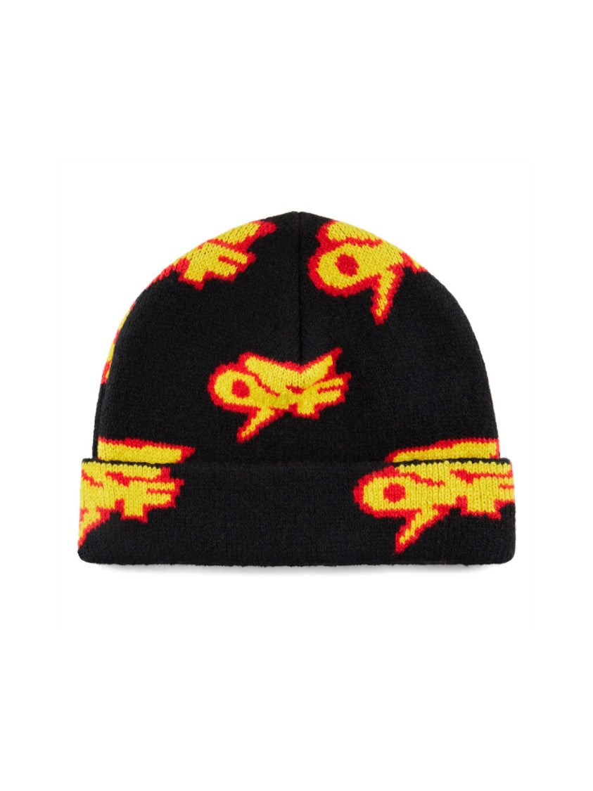 Off-White Off Thunder Logo Beanie